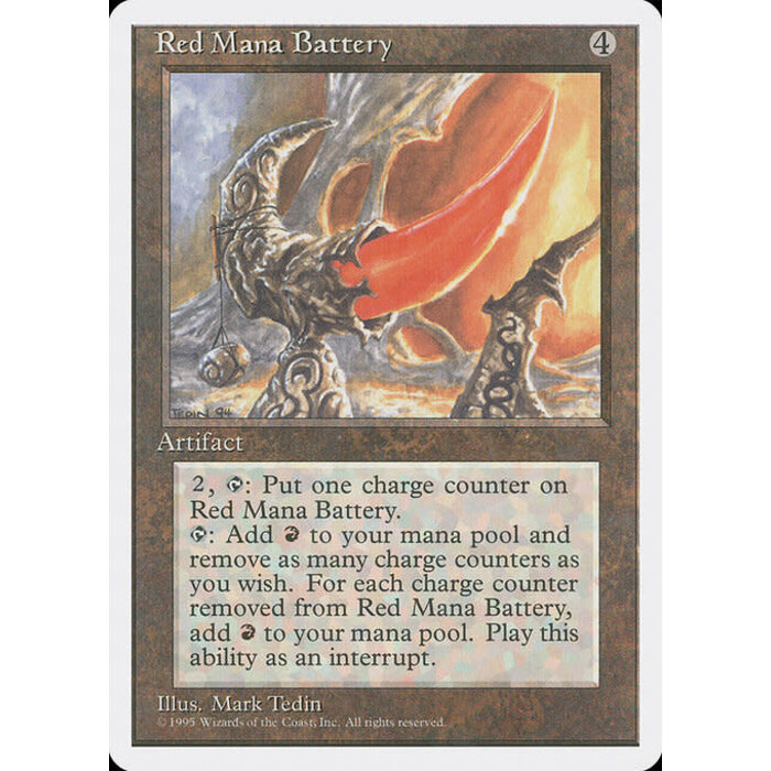 Magic: The Gathering Red Mana Battery (343) Lightly Played