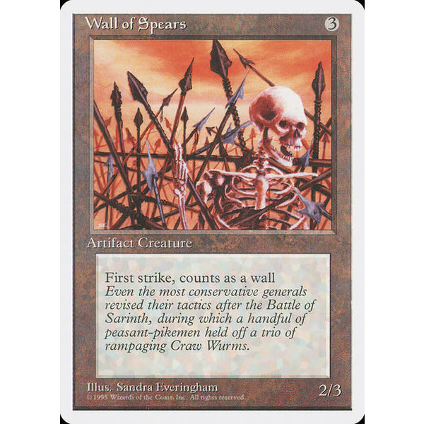 Magic: The Gathering Wall of Spears (356) Lightly Played
