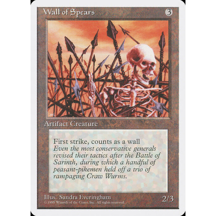 Magic: The Gathering Wall of Spears (356) Lightly Played