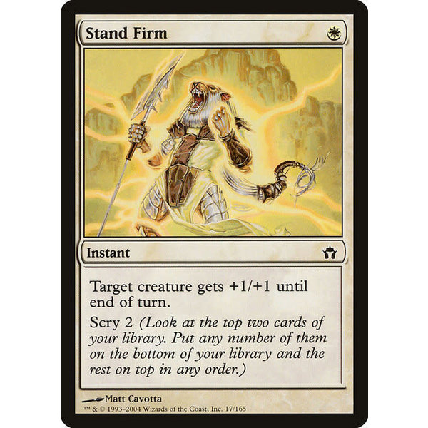 Magic: The Gathering Stand Firm (017) Lightly Played