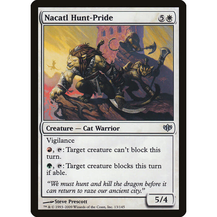 Magic: The Gathering Nacatl Hunt-Pride (013) Lightly Played