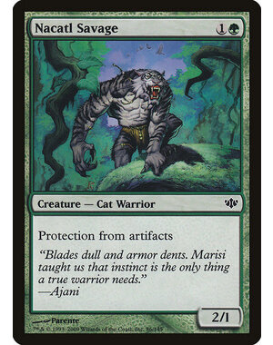 Magic: The Gathering Nacatl Savage (086) Moderately Played Foil