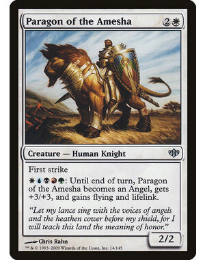 Magic: The Gathering Paragon of the Amesha (014) Moderately Played Foil