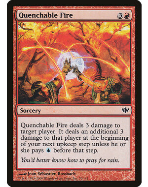 Magic: The Gathering Quenchable Fire (070) Moderately Played Foil