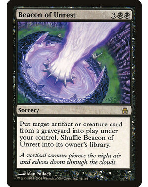 Magic: The Gathering Beacon of Unrest (041) Lightly Played