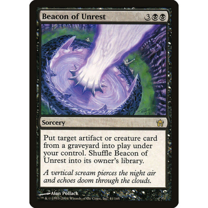 Magic: The Gathering Beacon of Unrest (041) Lightly Played