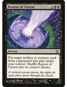 Magic: The Gathering Beacon of Unrest (041) Moderately Played