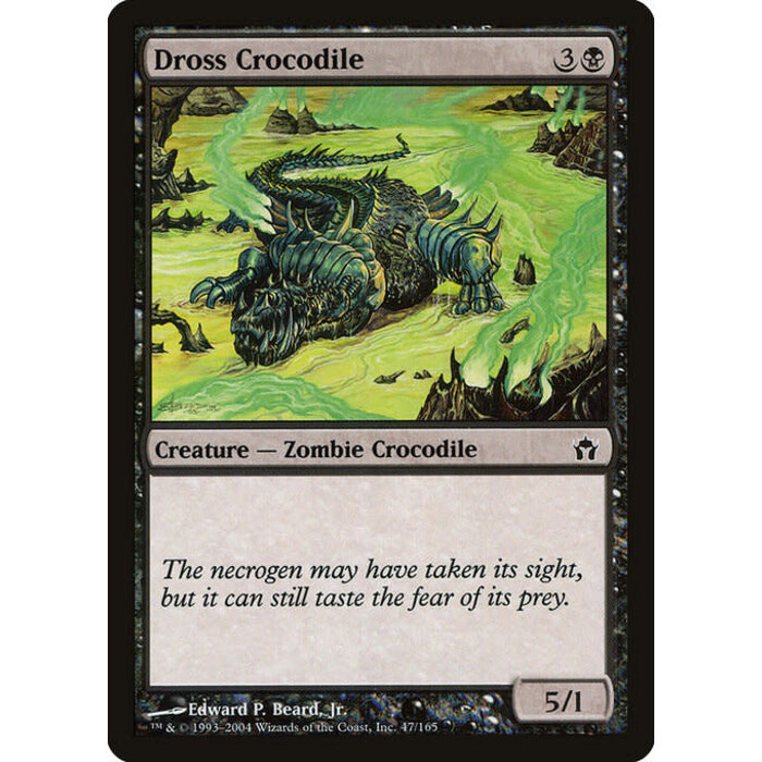 Magic: The Gathering Dross Crocodile (047) Heavily Played