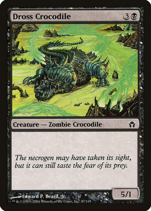 crocodile mtg cards Magic THE Gathering [181] WAR OF THE SPARK Single Card Some roads are paved with bad intentions. Nathaniel Himawan | Adorned Crocodile