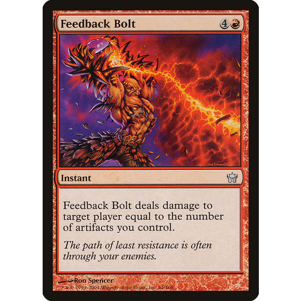 Magic: The Gathering Feedback Bolt (064) Moderately Played