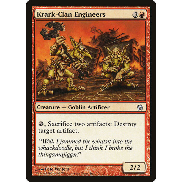 Magic: The Gathering Krark-Clan Engineers (070) Lightly Played