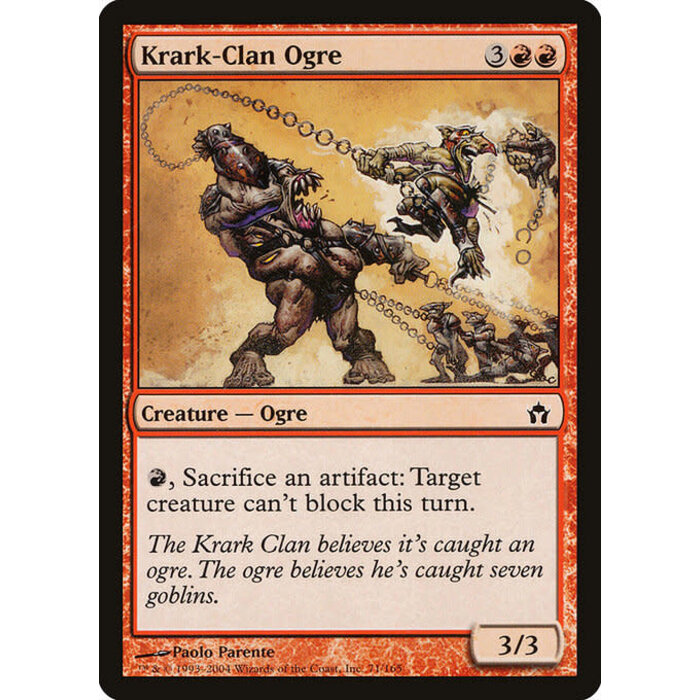 Magic: The Gathering Krark-Clan Ogre (071) Moderately Played