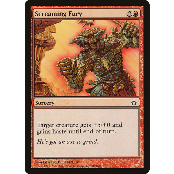 Magic: The Gathering Screaming Fury (078) Moderately Played