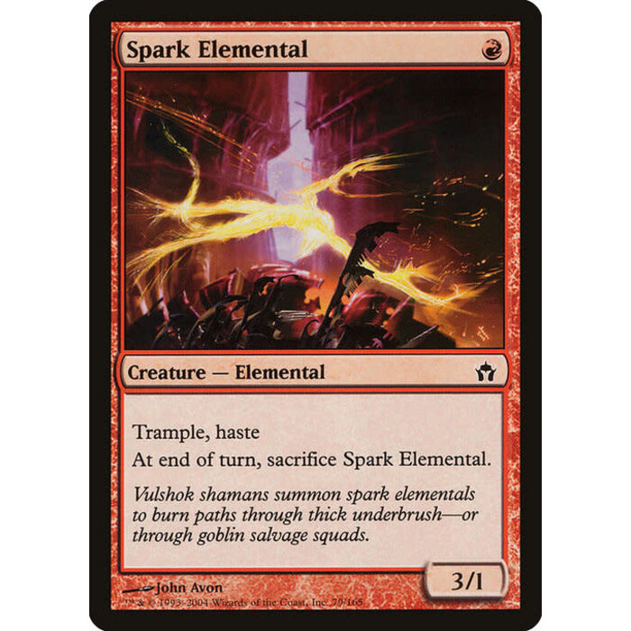 Magic: The Gathering Spark Elemental (079) Moderately Played