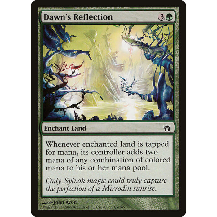 Magic: The Gathering Dawn's Reflection (085) Moderately Played