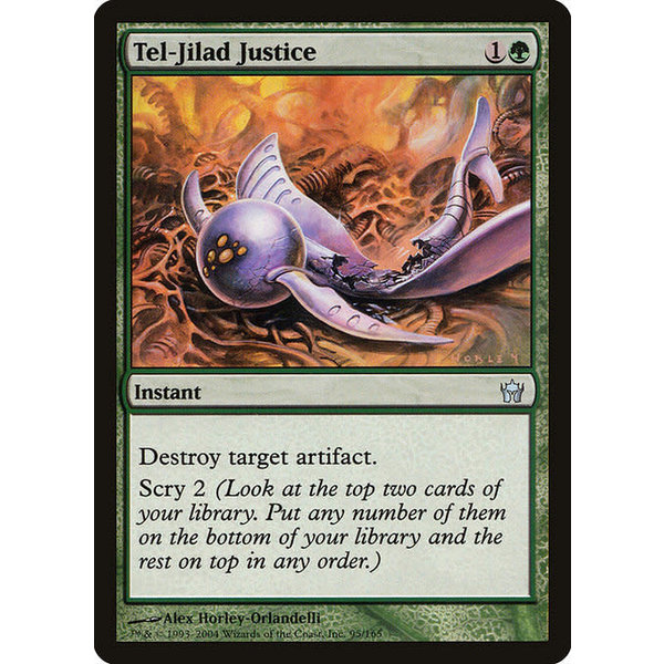Magic: The Gathering Tel-Jilad Justice (095) Lightly Played