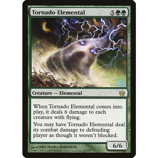 Magic: The Gathering Tornado Elemental (097) Moderately Played