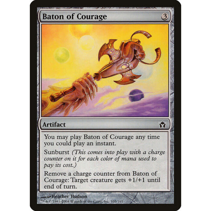 Magic: The Gathering Baton of Courage (105) Lightly Played