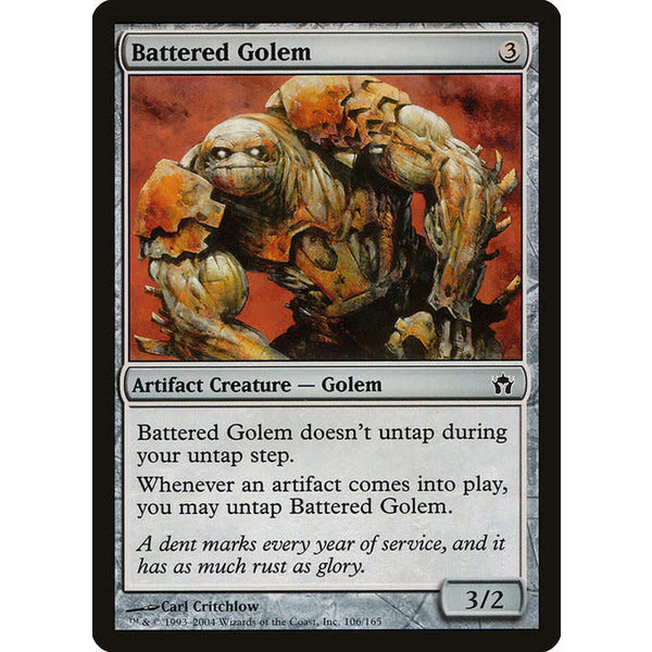 Magic: The Gathering Battered Golem (106) Lightly Played