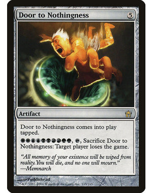 Magic: The Gathering Door to Nothingness (115) Lightly Played