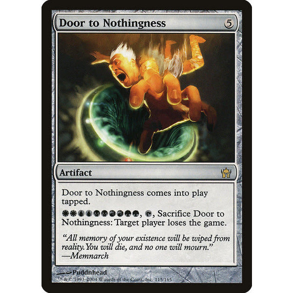Magic: The Gathering Door to Nothingness (115) Lightly Played