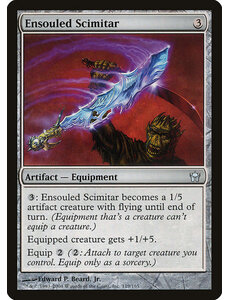 Magic: The Gathering Ensouled Scimitar (119) Lightly Played
