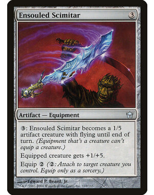 Magic: The Gathering Ensouled Scimitar (119) Lightly Played