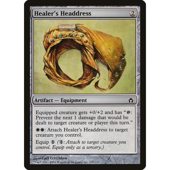Magic: The Gathering Healer's Headdress (129) Lightly Played