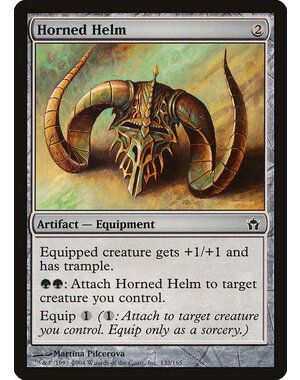 Magic: The Gathering Horned Helm (132) Lightly Played