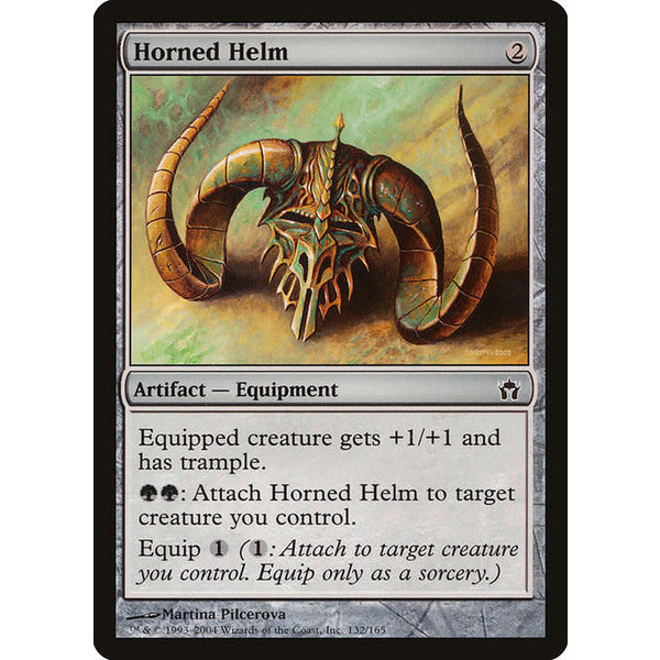 Magic: The Gathering Horned Helm (132) Lightly Played