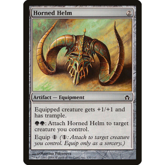Magic: The Gathering Horned Helm (132) Lightly Played