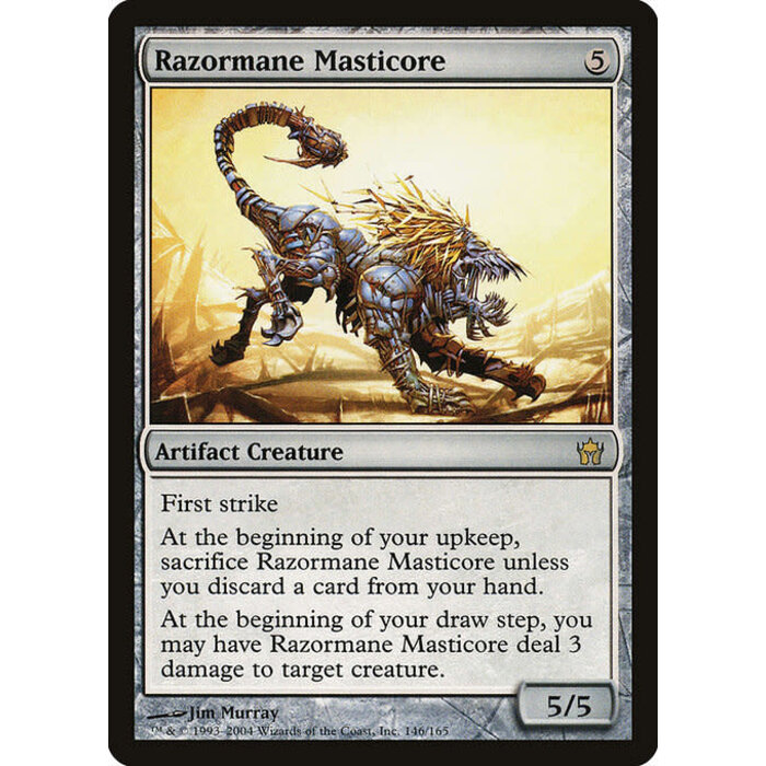 Magic: The Gathering Razormane Masticore (146) Moderately Played