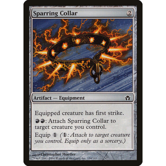 Magic: The Gathering Sparring Collar (154) Moderately Played
