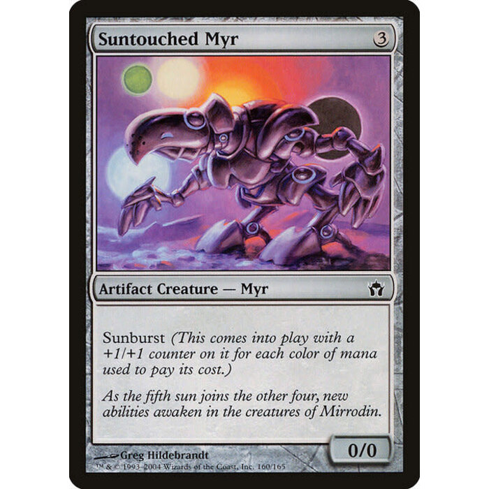 Magic: The Gathering Suntouched Myr (160) Lightly Played