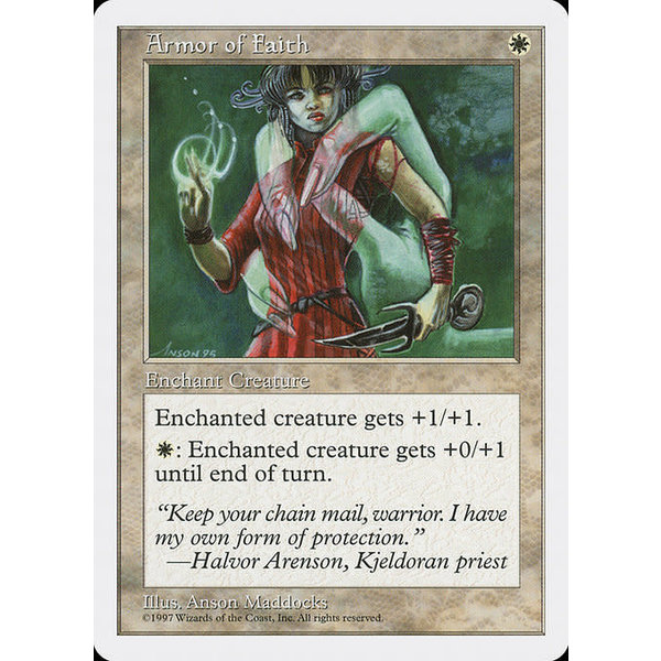 Magic: The Gathering Armor of Faith (008) Lightly Played