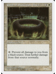 Magic: The Gathering Circle of Protection: Black (017) Lightly Played