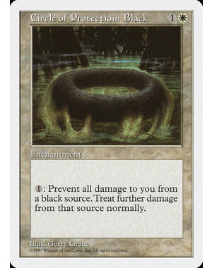 Magic: The Gathering Circle of Protection: Black (017) Lightly Played