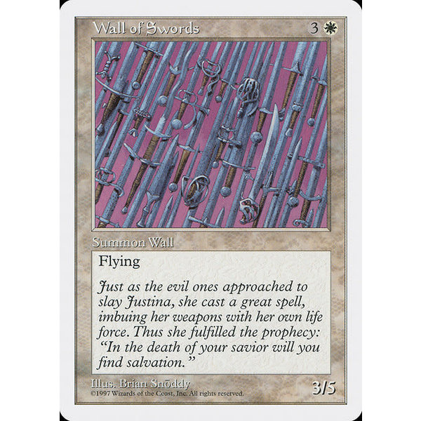 Magic: The Gathering Wall of Swords (067) Heavily Played