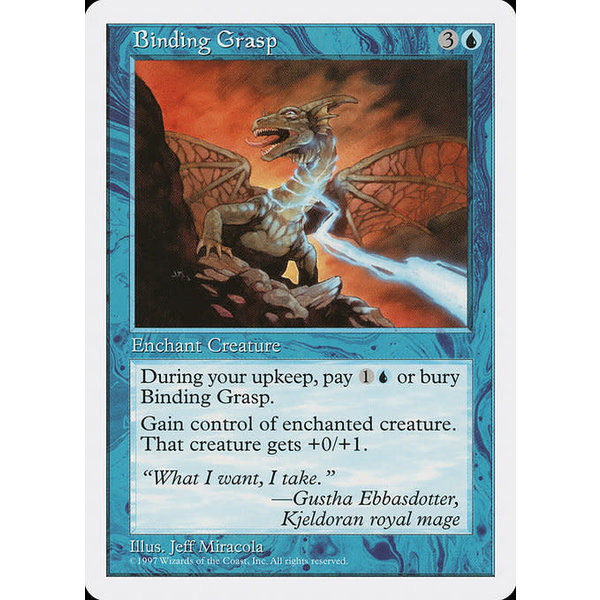 Magic: The Gathering Binding Grasp (074) Lightly Played