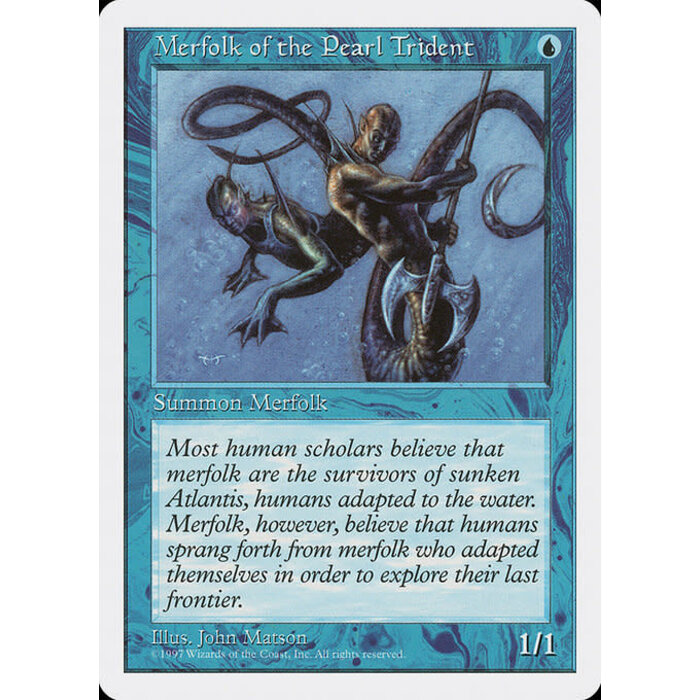 Magic: The Gathering Merfolk of the Pearl Trident (104) Lightly Played