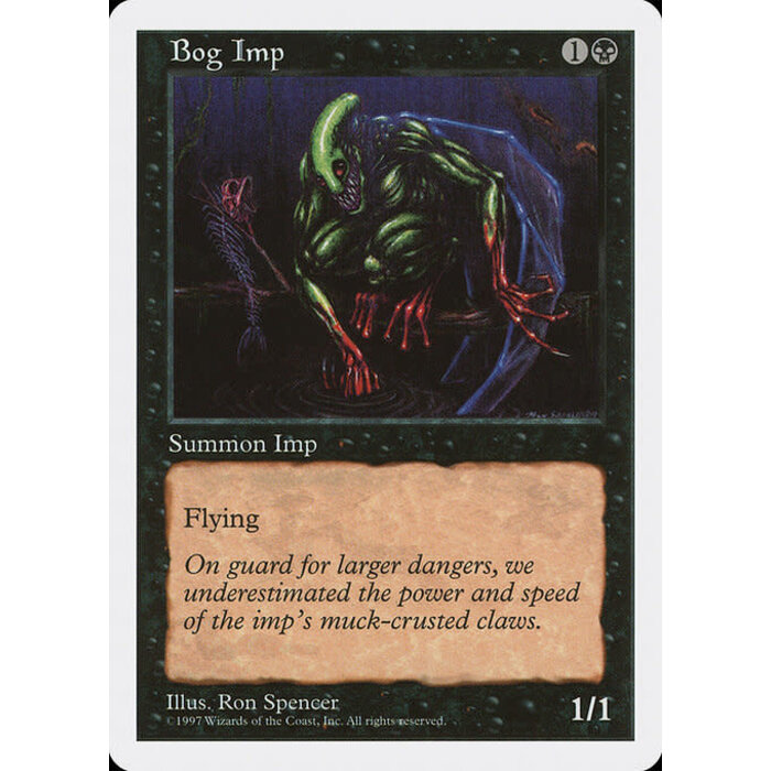 Magic: The Gathering Bog Imp (145) Lightly Played