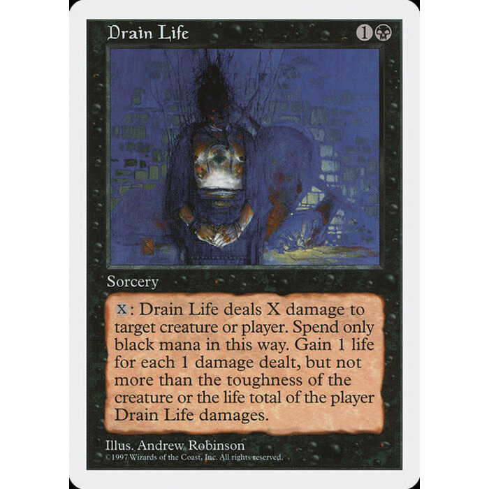 Magic: The Gathering Drain Life (156) Lightly Played
