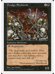 Magic: The Gathering Drudge Skeletons (157) Moderately Played
