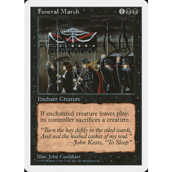 Magic: The Gathering Funeral March (164) Lightly Played