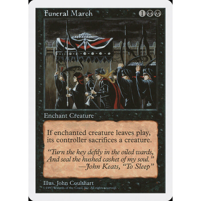 Magic: The Gathering Funeral March (164) Lightly Played
