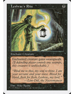 Magic: The Gathering Leshrac's Rite (173) Lightly Played