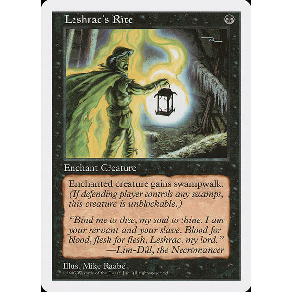 Magic: The Gathering Leshrac's Rite (173) Lightly Played
