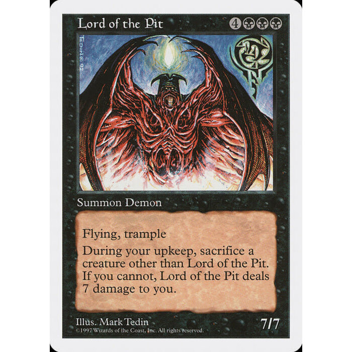 Magic: The Gathering Lord of the Pit (174) Lightly Played