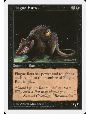 Magic: The Gathering Plague Rats (188) Lightly Played