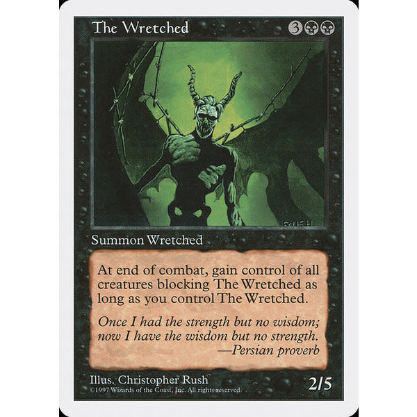 Magic: The Gathering The Wretched (197) Lightly Played